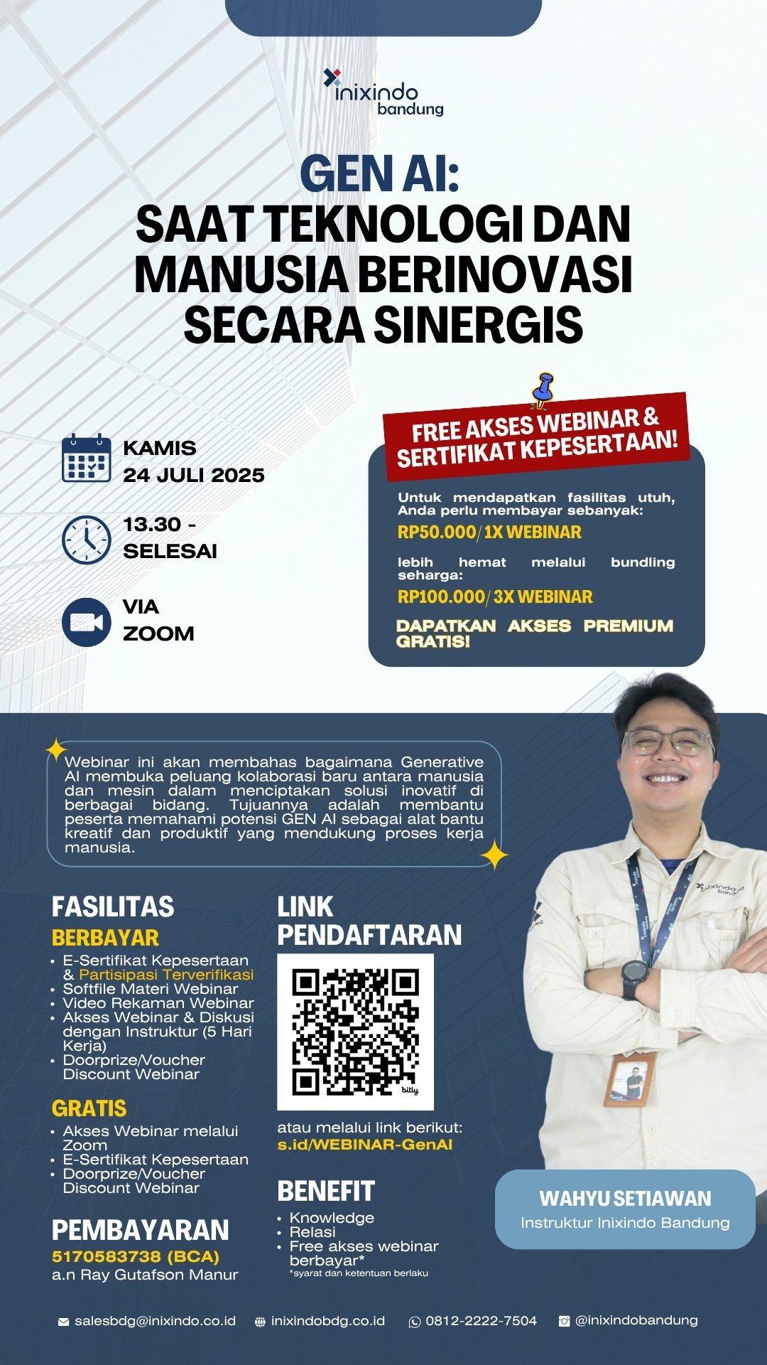 Webinar GenAI : Saat Teknologi dan Manusia Berinovasi Secara Sinergis